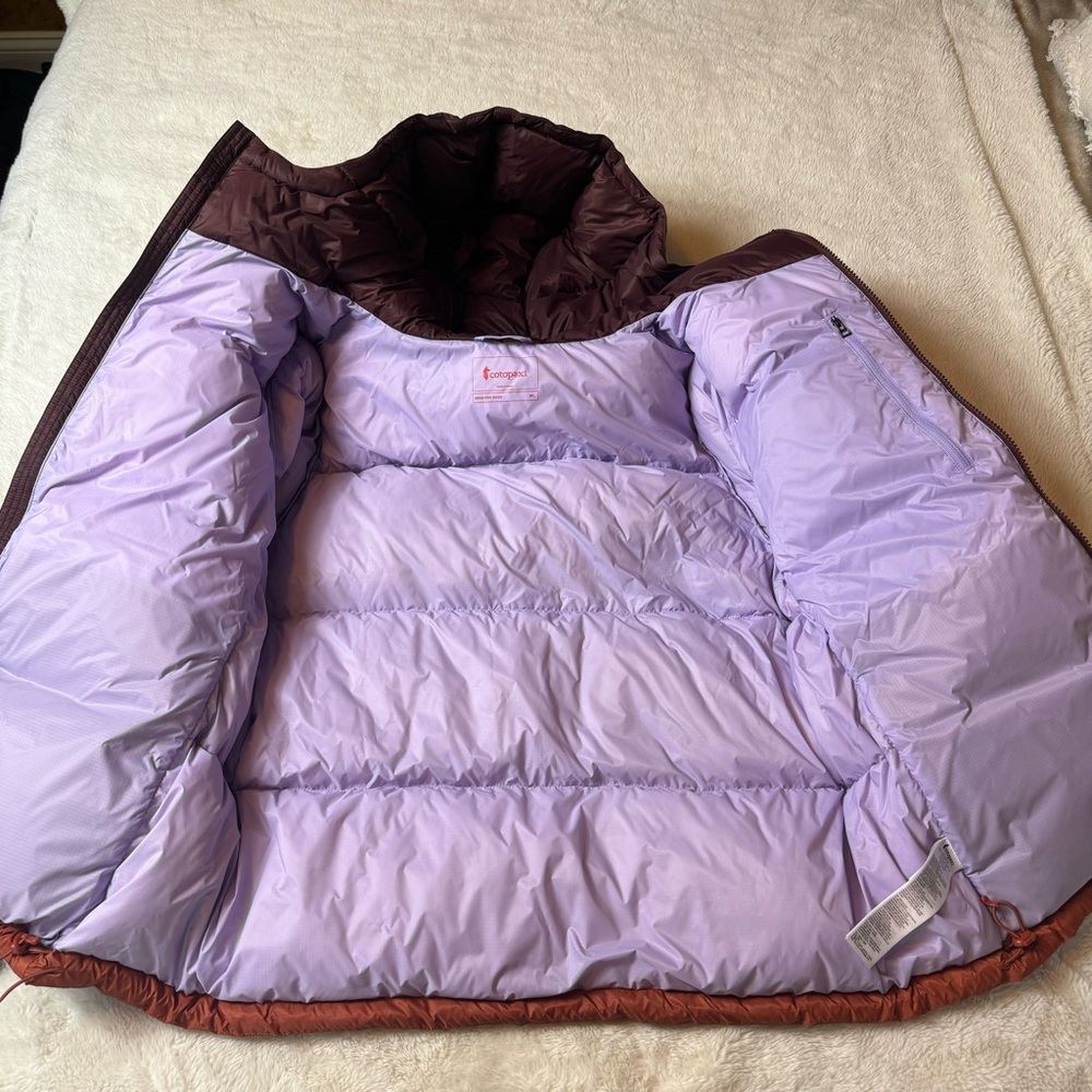 NWT Cotopaxi Solazo Hooded Down Puffer Jacket Women's Size Large Chesnut - Picture 7 of 14